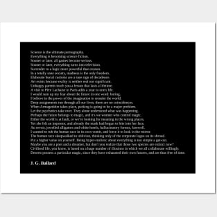 J. G. Ballard Quotes Posters and Art